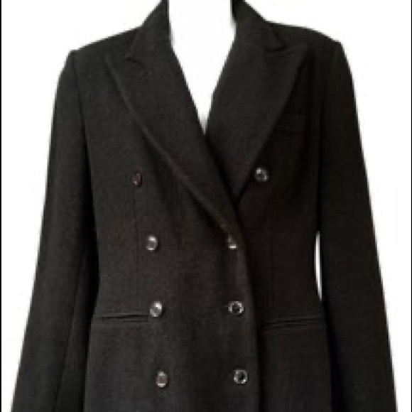 JACKIE JON BLACK NEW YORK PEA JACKET COAT-SIZE 8 - Picture 5 of 5